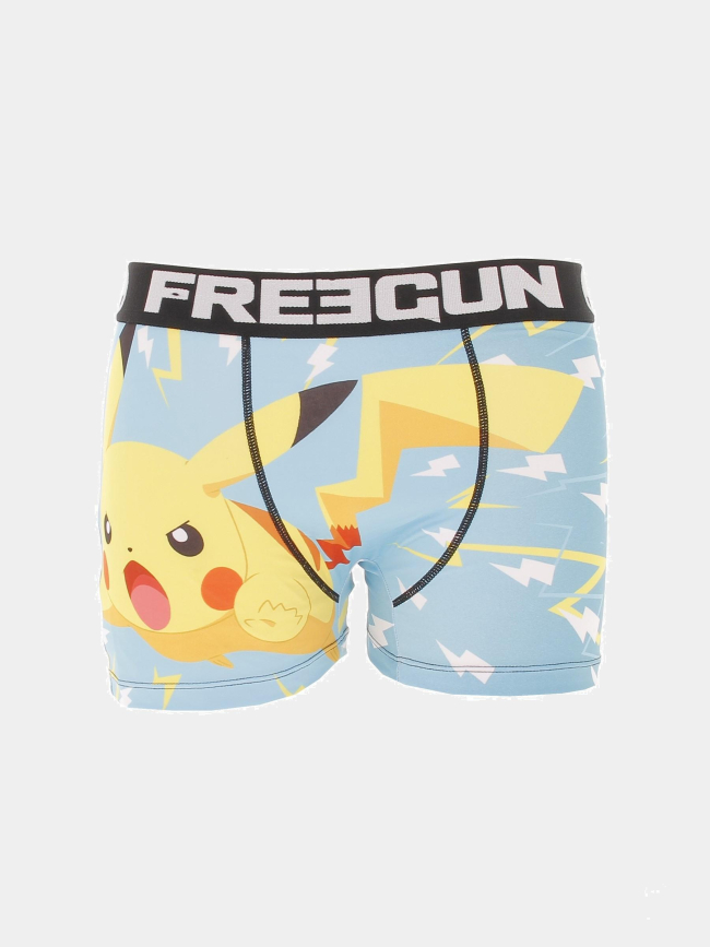 Boxer pokémon pikachu bleu jaune homme - Freegun