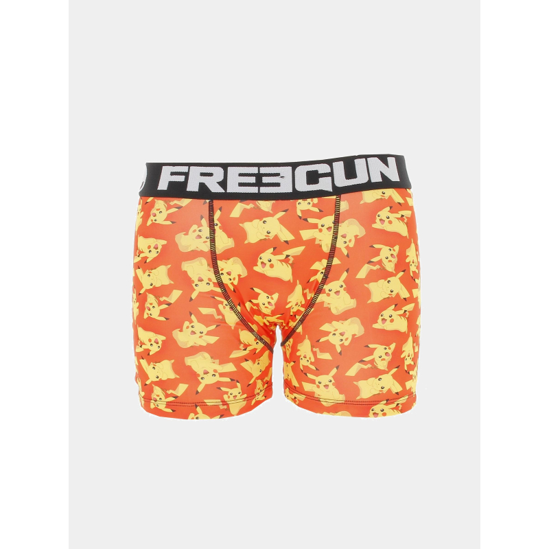 Boxer pokémon pikachu rouge jaune homme - Freegun