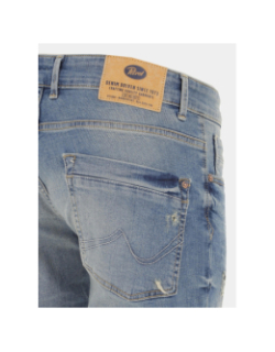 Short en jean slim usé blizzard bleu clair homme - Petrol Industries