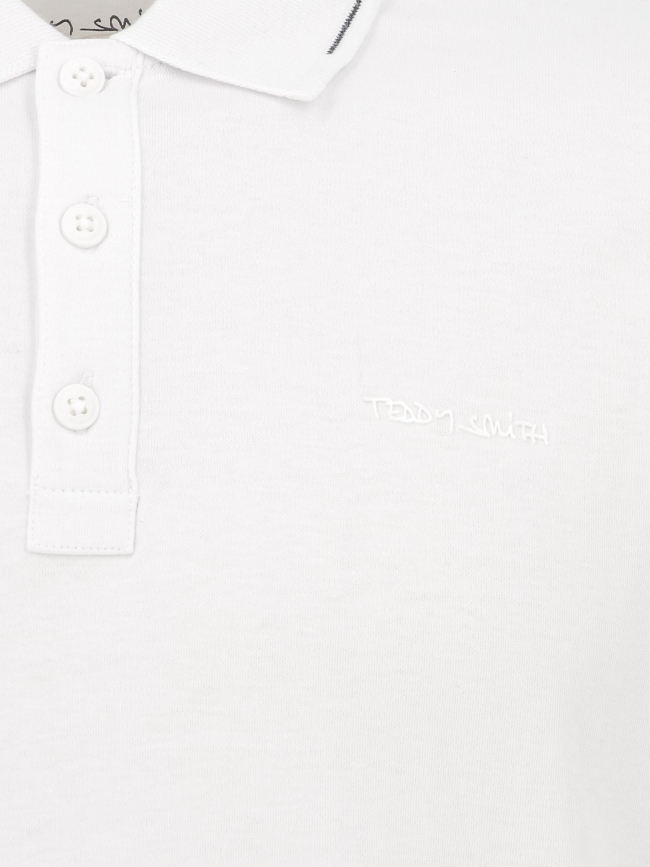 Polo joey blanc homme - Teddy Smith