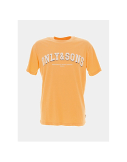 T-shirt logo regular spring orange homme - Only & Sons