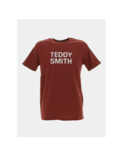 T-shirt ticlass basic bordeaux homme - Teddy Smith