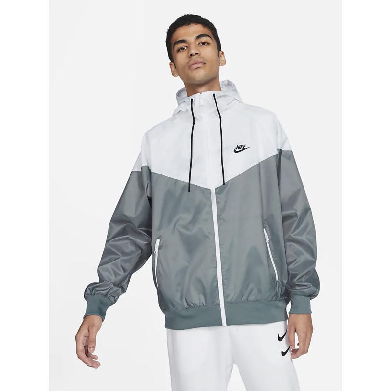 Veste imperméable de running windrunner blanc gris homme - Nike