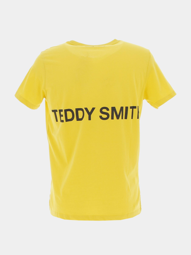 T-shirt required logo dos jaune garçon - Teddy Smith