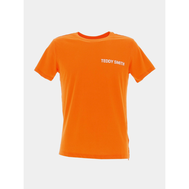 T-shirt required logo dos orange garçon - Teddy Smith