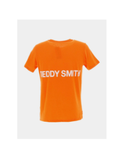 T-shirt required logo dos orange garçon - Teddy Smith