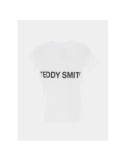 T-shirt required logo dos blanc garçon - Teddy Smith