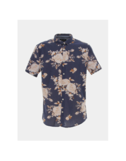 Chemise à fleurs ledger bleu marine homme - Teddy Smith