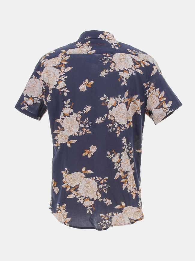 Chemise à fleurs ledger bleu marine homme - Teddy Smith