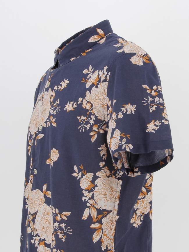 Chemise à fleurs ledger bleu marine homme - Teddy Smith