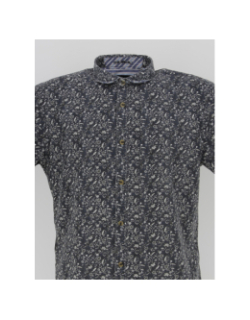 Chemise à fleurs magnus bleu marine homme - Teddy Smith