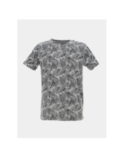 T-shirt feuillage vigo gris homme - Teddy Smith