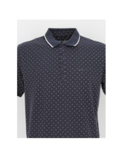 Polo imprimés blanc pasy 2 bleu marine homme - Teddy Smith