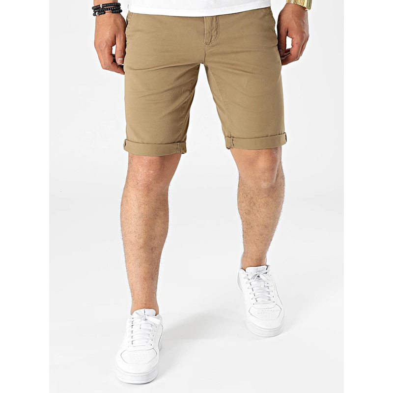 Short chino light twill kaki homme - Teddy Smith