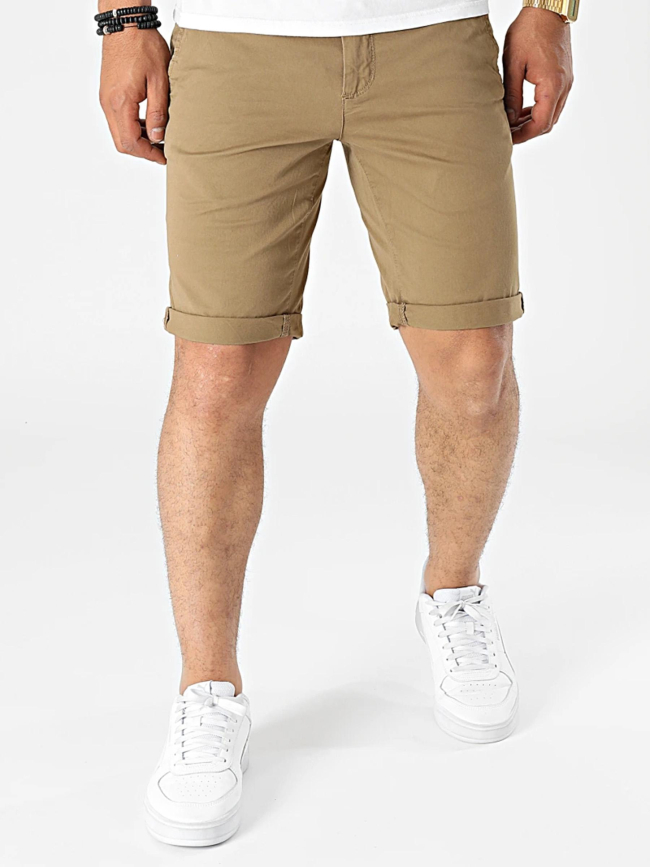 Short chino light twill kaki homme - Teddy Smith