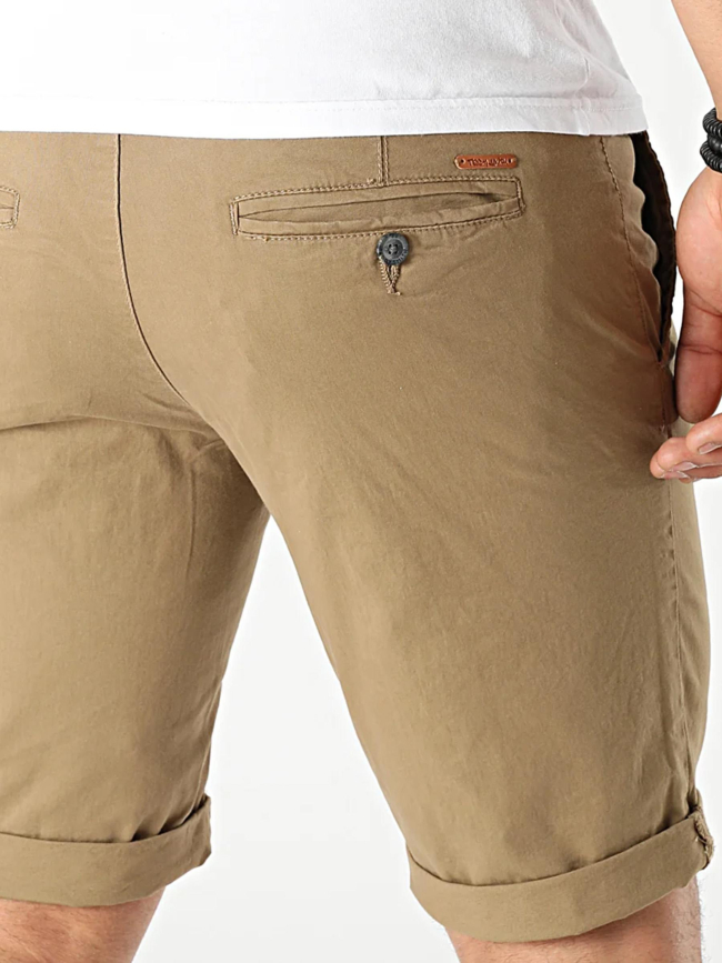 Short chino light twill kaki homme - Teddy Smith