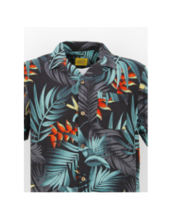 Chemise à fleurs imprimés noir vert homme - Oxbow