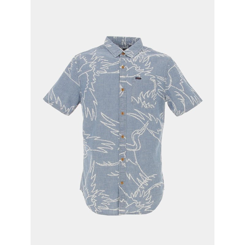 Chemise imprimés vintage loom bleu homme - Superdry