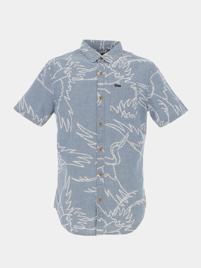 Chemise imprimés vintage loom bleu homme - Superdry