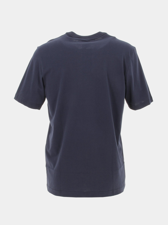 T-shirt uni classique petit logo brodé bleu marine homme - Adidas