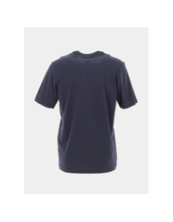 T-shirt uni classique petit logo brodé bleu marine homme - Adidas