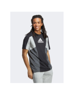 T-shirt colorblock essential noir gris homme - Adidas