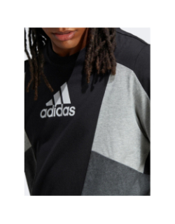 T-shirt colorblock essential noir gris homme - Adidas