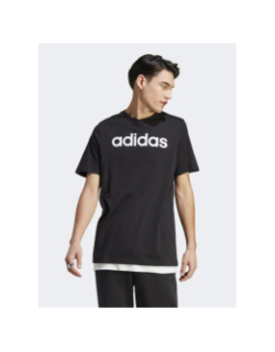 T-shirt linear logo noir homme - Adidas