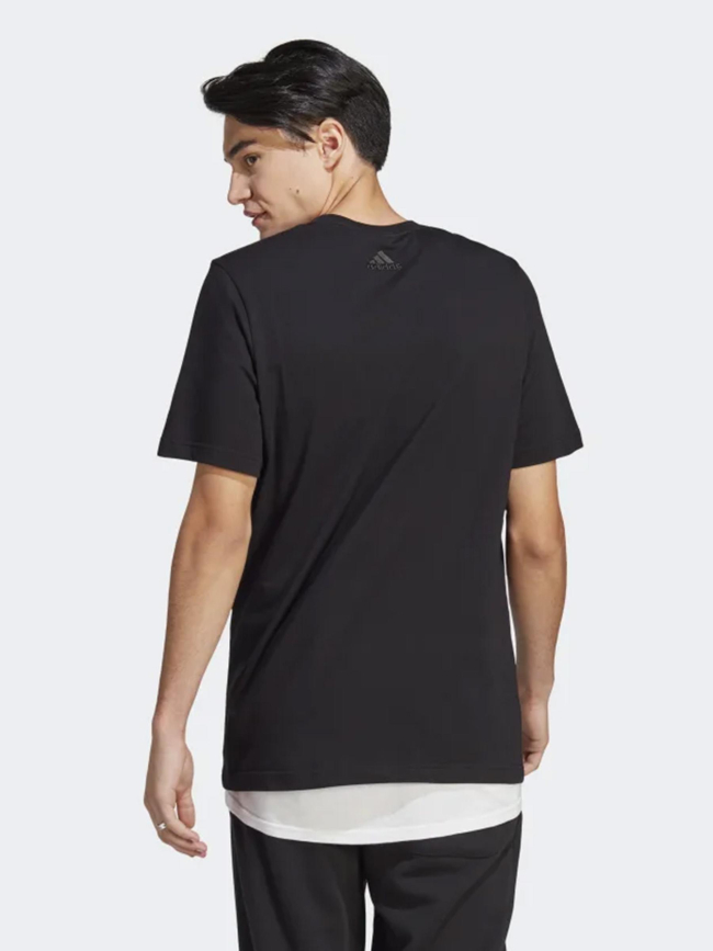 T-shirt linear logo noir homme - Adidas