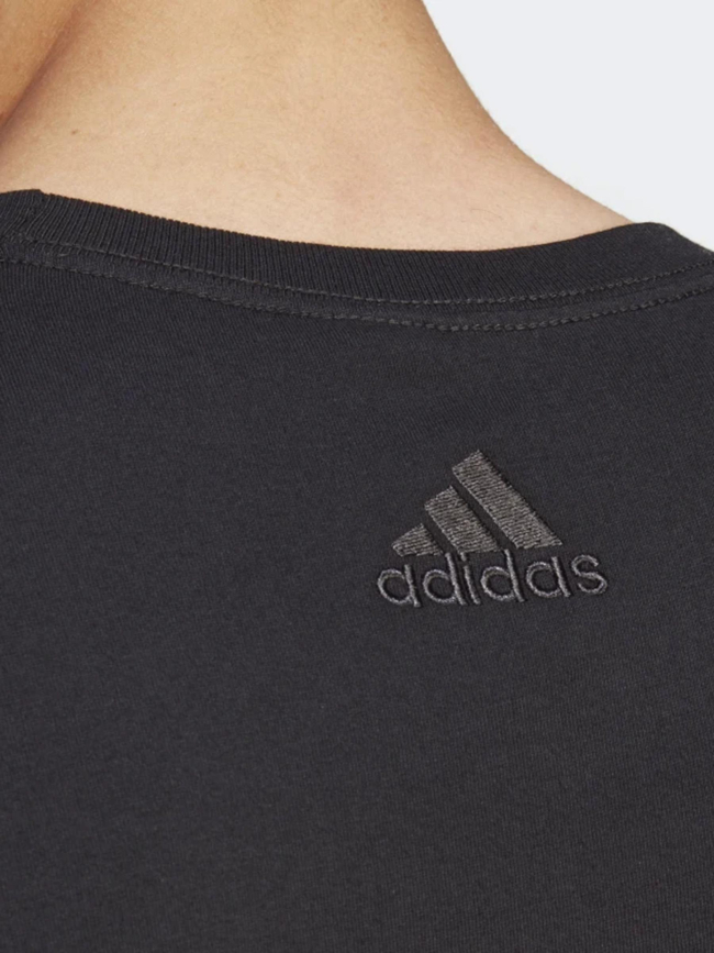 T-shirt linear logo noir homme - Adidas