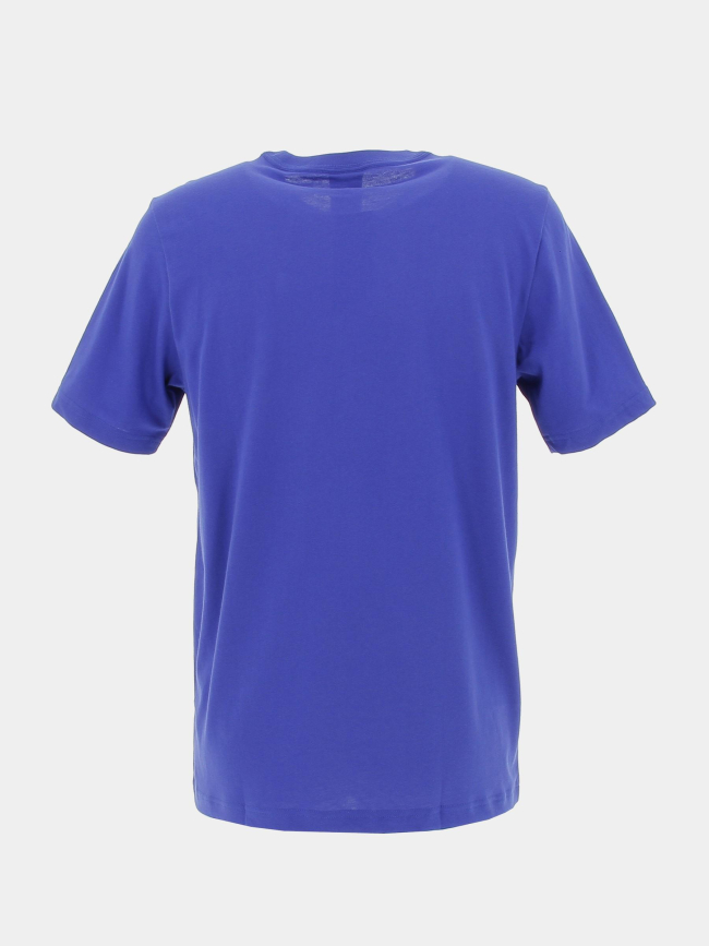 T-shirt uni classique petit logo brodé bleu homme - Adidas T-shirt uni classique petit logo brodé bleu homme - Adidas