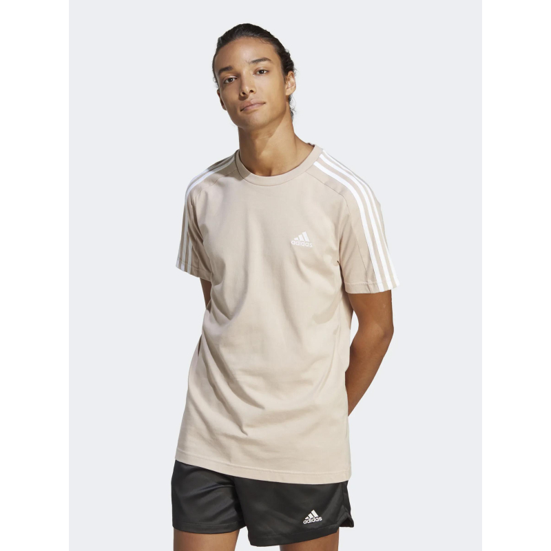 T-shirt sportswear 3 stripes beige homme - Adidas