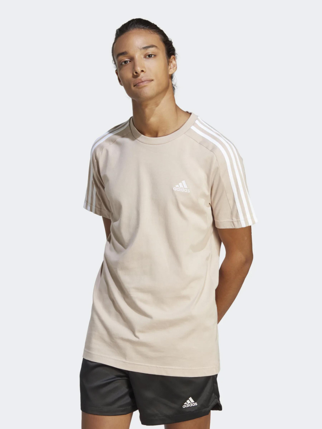 T-shirt sportswear 3 stripes beige homme - Adidas