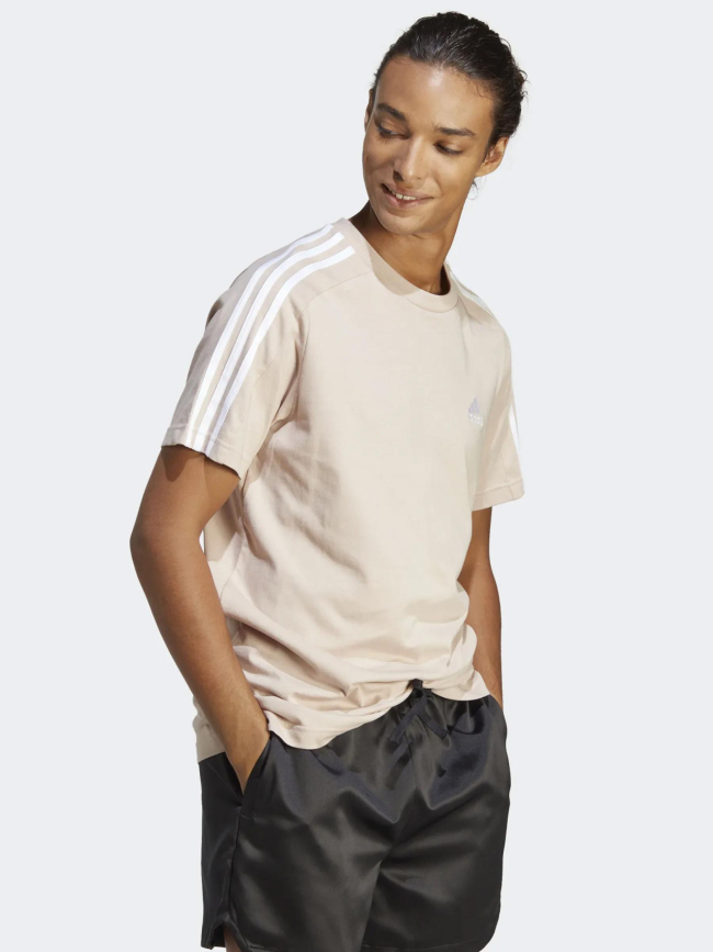 T-shirt sportswear 3 stripes beige homme - Adidas