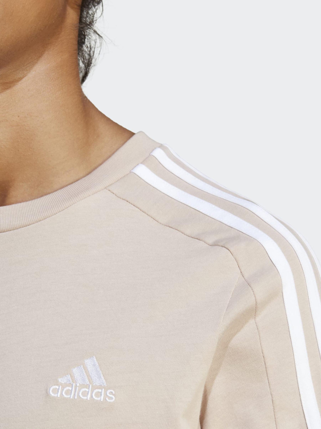 T-shirt sportswear 3 stripes beige homme - Adidas