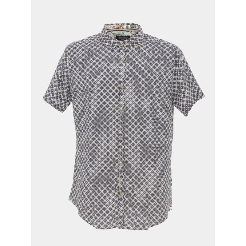 Chemise imprimés mosaïque fox bleu marine homme - Teddy Smith