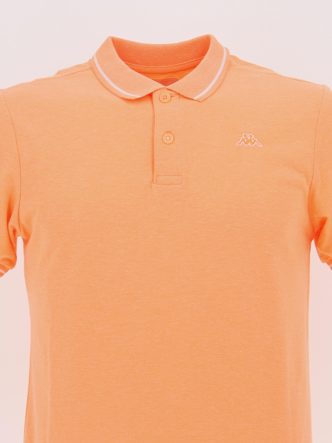 Polo eizo corporate orange fluo homme - Kappa