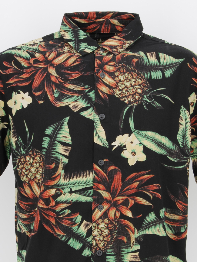 Chemise à fleurs hawaienne vintage noir homme - Superdry