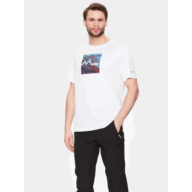 T-shirt de randonnée fingal 6 blanc homme - Regatta