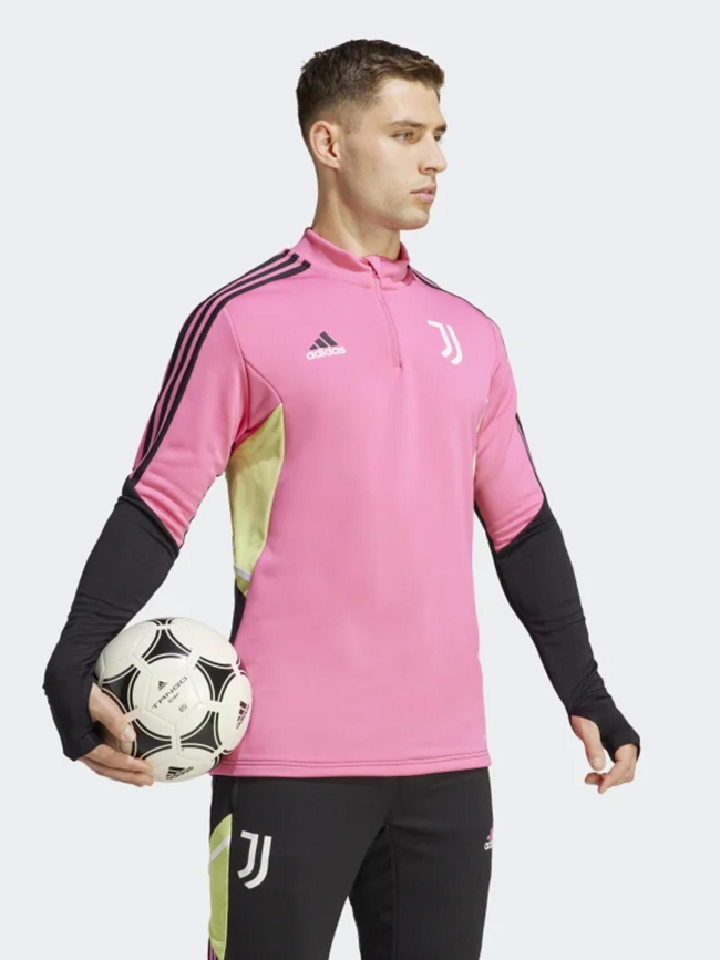 Sweat de football juventus rose noir homme - Adidas