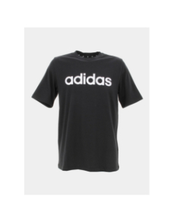 T-shirt linear logo noir garçon - Adidas