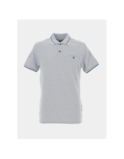 Polo manches courtes bleu clair chiné homme - Petrol Industries