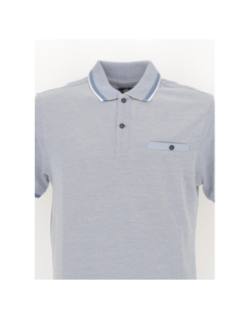 Polo manches courtes bleu clair chiné homme - Petrol Industries