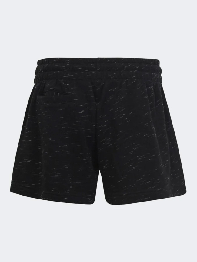 Short jogging de sport big logo noir chiné fille - Adidas