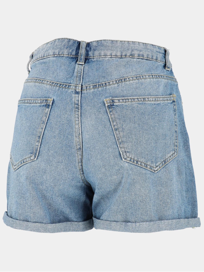 Short en jean denim phine bleu clair femme - Only