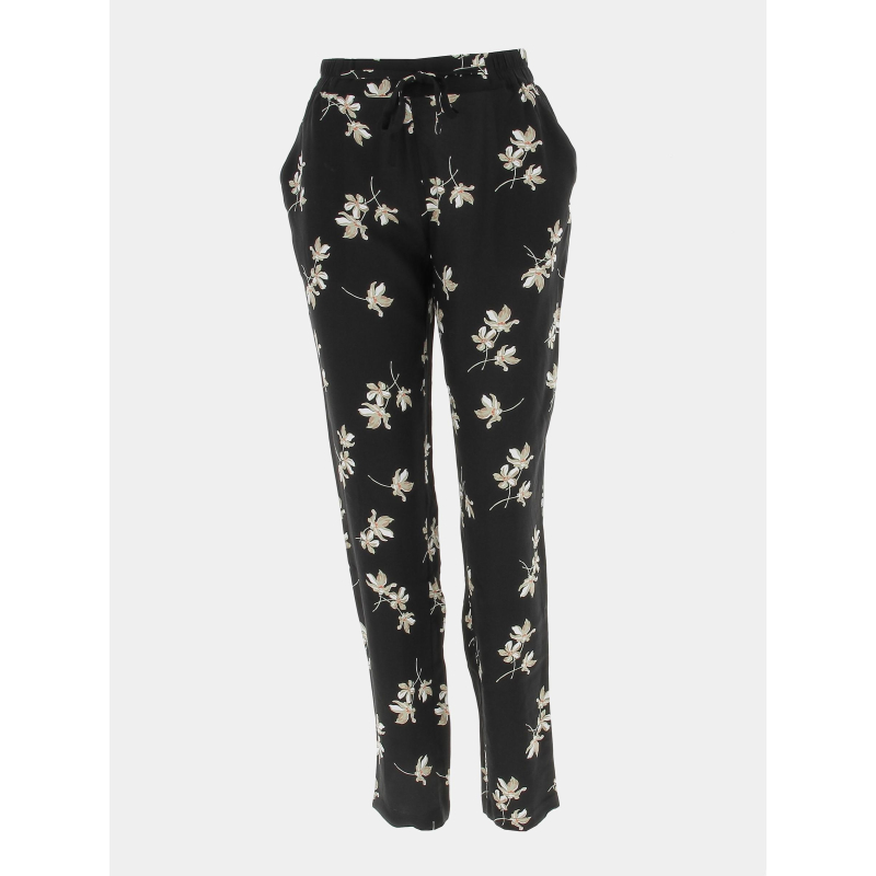 Pantalon fluide à fleurs easy noir femme - Vero Moda