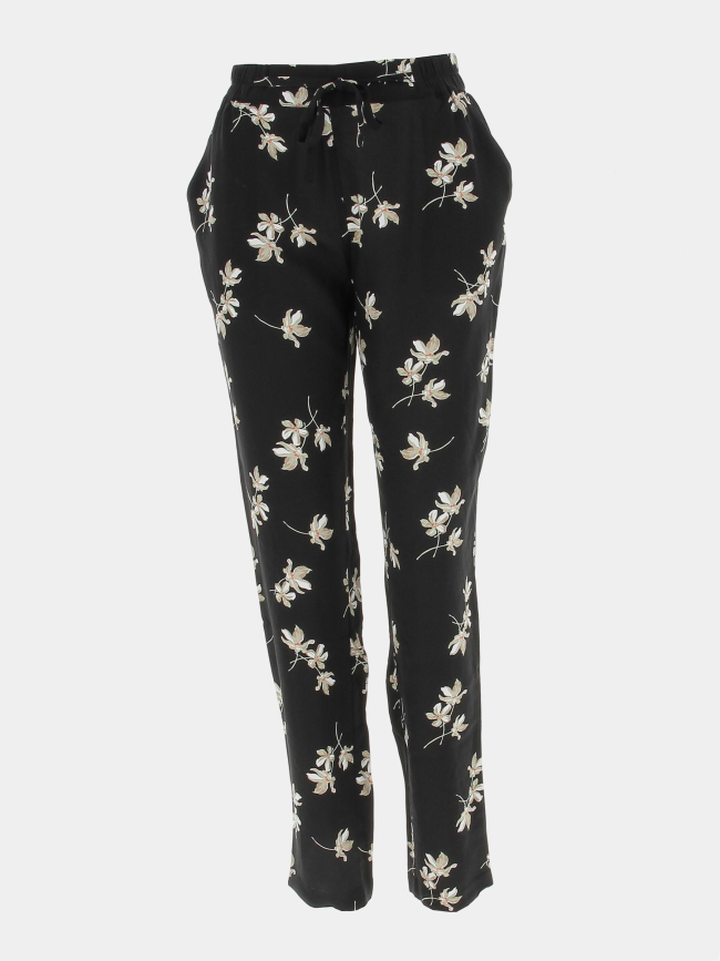 Pantalon fluide à fleurs easy noir femme - Vero Moda