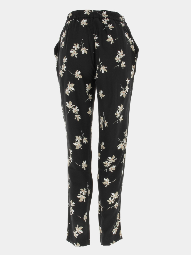 Pantalon fluide à fleurs easy noir femme - Vero Moda