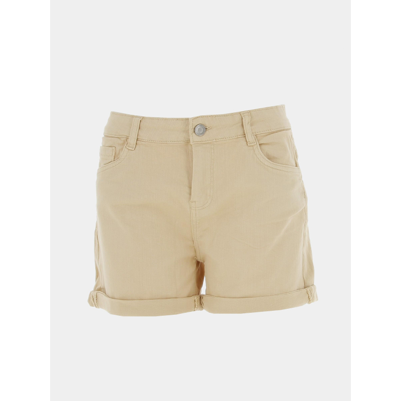 Short mini cerise beige femme - Deeluxe