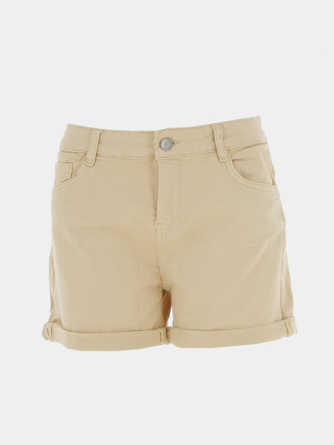 Short mini cerise beige femme - Deeluxe